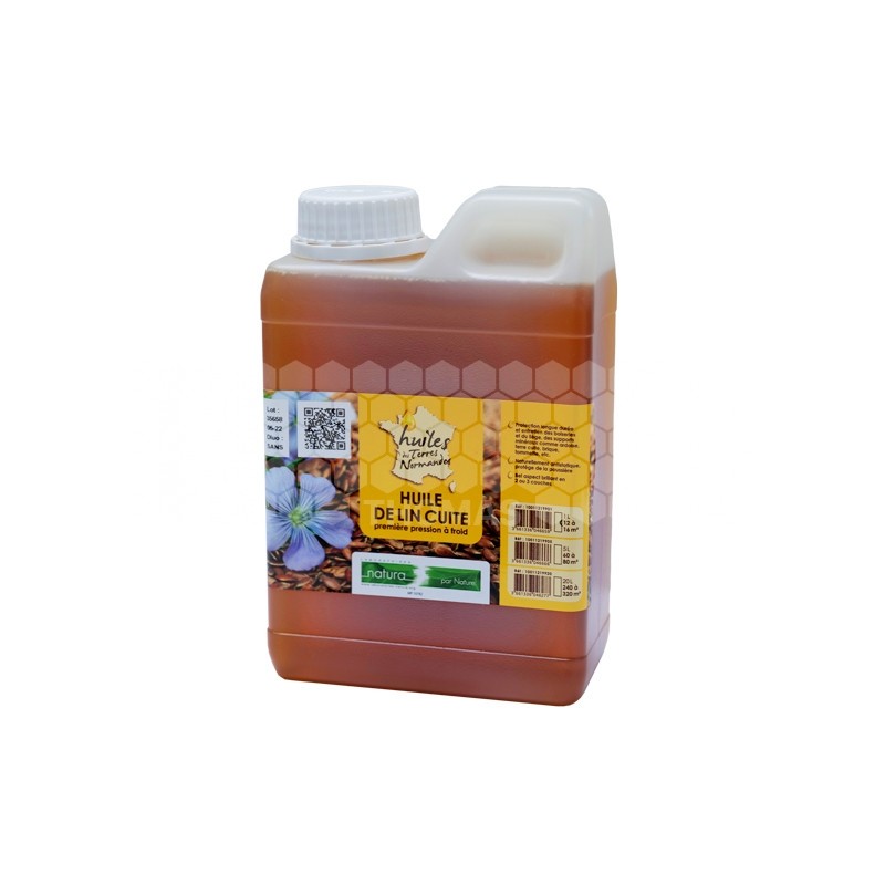 HUILE DE LIN CUITE (bidon de 1L)