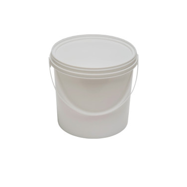 SEAU PLASTIQUE BLANC 3 KG DE MIEL AVEC COUVERCLE