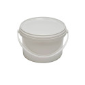 SEAU PLASTIQUE BLANC 5 KG DE MIEL AVEC COUVERCLE