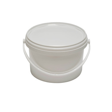 SEAU PLASTIQUE BLANC 5 KG DE MIEL AVEC COUVERCLE