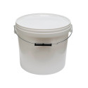 SEAU PLASTIQUE BLANC  20 KG DE MIEL ANSE METAL AVEC COUVERCLE