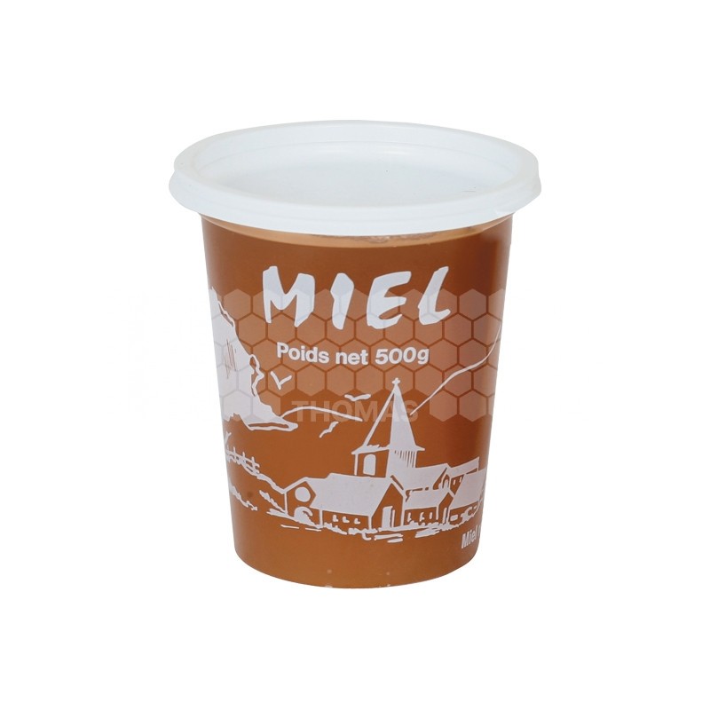POT PLASTIQUE HELLION 500 G VILLAGE TRANSP couvercle injecte
