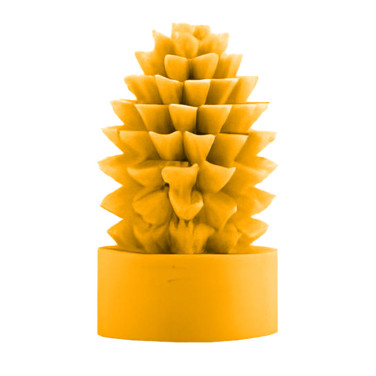 MOULE A BOUGIE : POMME DE PIN SUR SOCLE HAUT 8.5 CM