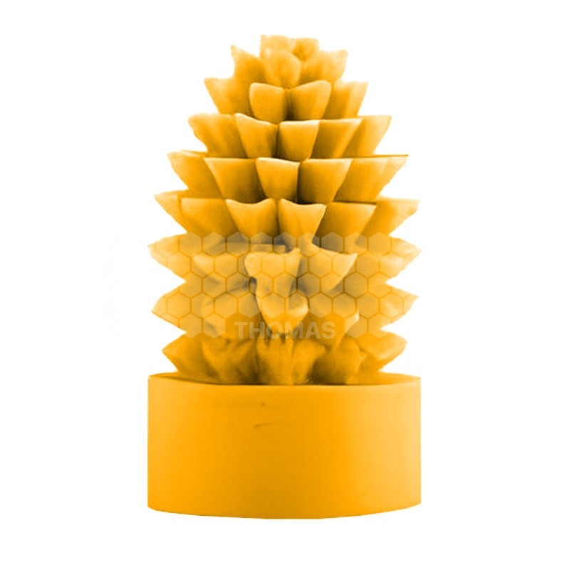 MOULE A BOUGIE : POMME DE PIN SUR SOCLE HAUT 8.5 CM
