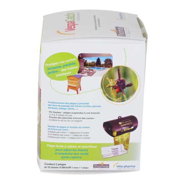 PIEGE A FRELONS VESPACATCH - KIT n°1  2 PIEGES+ 10 DOSES de 10 ml