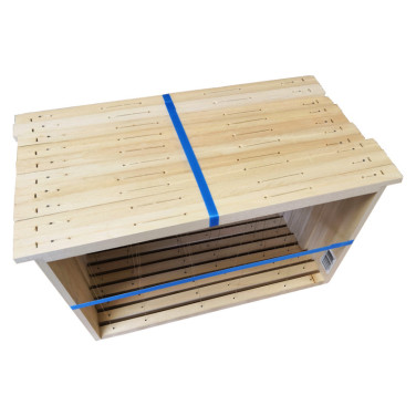 CADRE DADANT CORPS DROIT MI-BOIS FILE VERTICAL / LOT DE 10 CERCLE