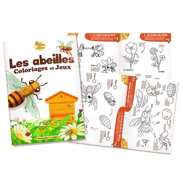 CAHIER DE COLORIAGE DU MONDE DES ABEILLES