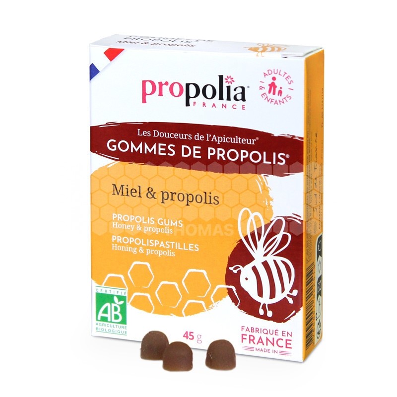 PROPOLIA - GOMMES DE PROPOLIS BIO MIEL-PROPOLIS NATURE (45 g)