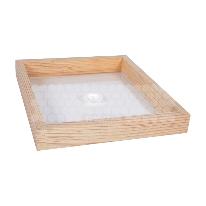 Plateau couvre-cadres d'observation Dadant 10 cadres avec plexiglass