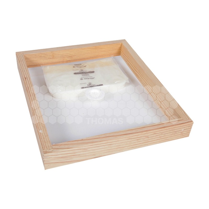 Plateau couvre-cadres d'observation Dadant 10 cadres avec plexiglass