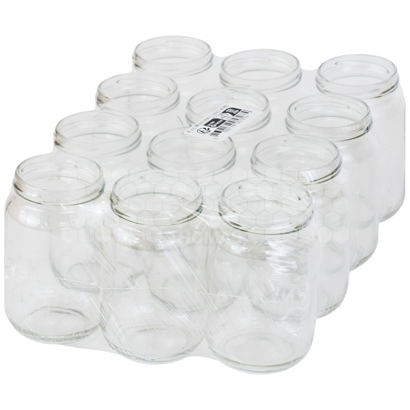 POT VERRE 500 GR 385 ML MIEL TO 63 (PACK DE 12) SANS CAPSULE