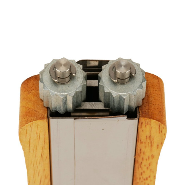 ROULETTE ZIG ZAG PREMIUM BOIS-INOX
