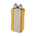 ROULETTE ZIG ZAG PREMIUM BOIS-INOX