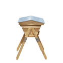 PRIBOIS® : RUCHE KENYANE COMPLETE VITREE TOIT GALVA SUR PIEDS