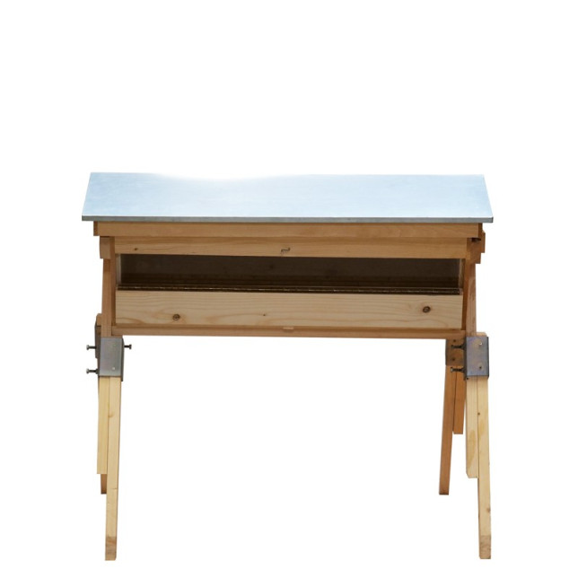 PRIBOIS® : RUCHE KENYANE COMPLETE VITREE TOIT GALVA SUR PIEDS