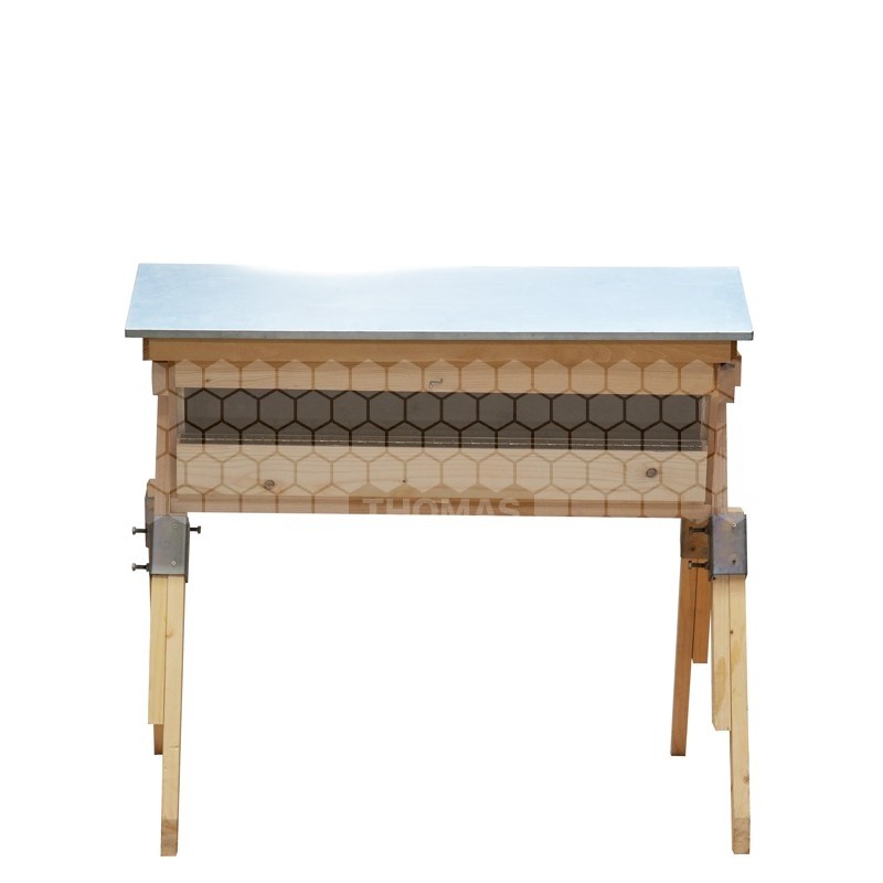 PRIBOIS® : RUCHE KENYANE COMPLETE VITREE TOIT GALVA SUR PIEDS