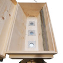 PRIBOIS® : RUCHE KENYANE COMPLETE VITREE TOIT GALVA SUR PIEDS