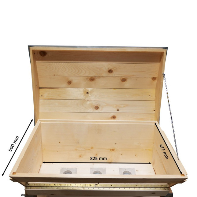 PRIBOIS® : RUCHE KENYANE COMPLETE VITREE TOIT GALVA SUR PIEDS
