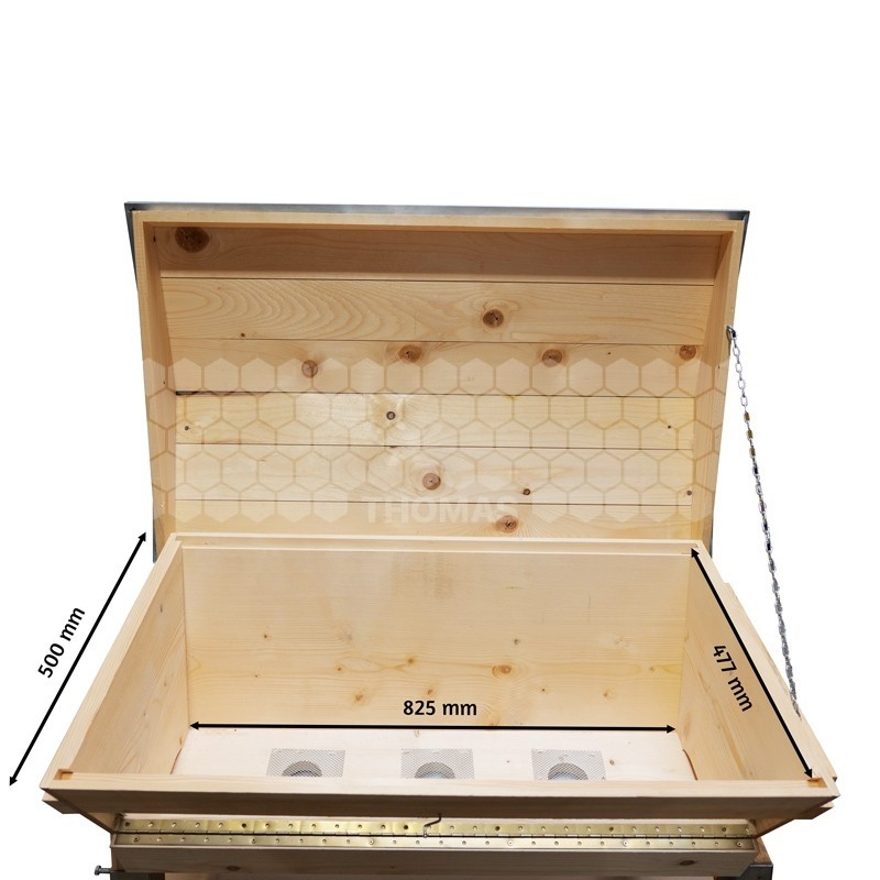 PRIBOIS® : RUCHE KENYANE COMPLETE VITREE TOIT GALVA SUR PIEDS