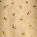 PAPIER EMBALLAGE KRAFT MOTIF ABEILLES  ROULEAU DE 25M