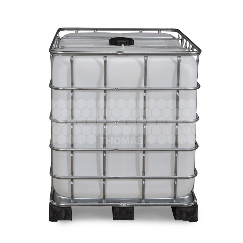 CONTAINER RENOVE PLASTIQUE 1000 L SUR ARMATURE (vide)