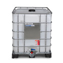 CONTAINER RENOVE PLASTIQUE 1000 L SUR ARMATURE (vide)