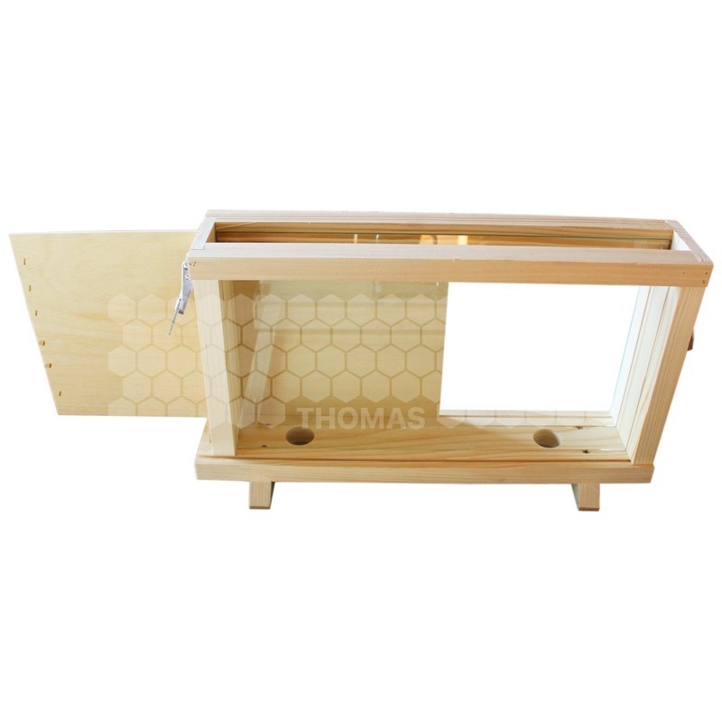 PRIBOIS : RUCHE D'OBSERVATION 1 CADRE LANGSTROTH DOUBLE VITRE