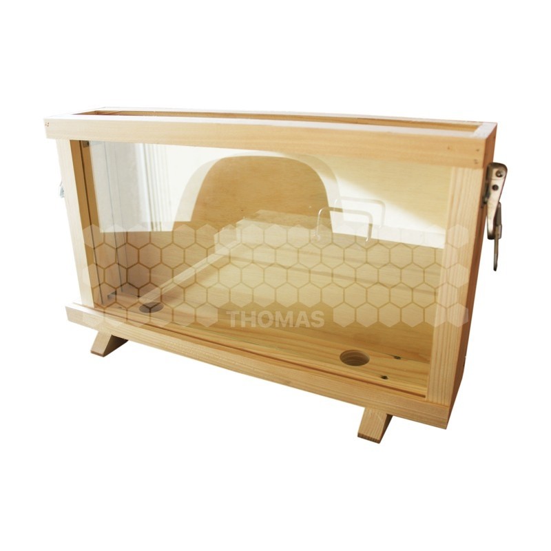 PRIBOIS : RUCHE D'OBSERVATION 1 CADRE LANGSTROTH DOUBLE VITRE