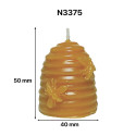 MOULE A BOUGIE : RUCHE-PANIER DECOR ABEILLES