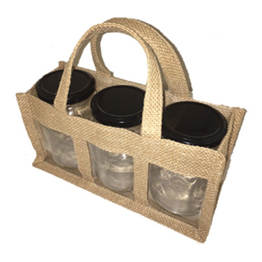 PRESENTOIR CAMPAGNE JUTE POUR 3*250 GR