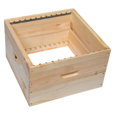 PRIBOIS : CORPS DE RUCHE DADANT 12 (cremaillere 12C)- 500*500*315