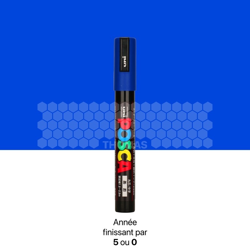 Stylo marqueur Posca de couleur bleue pour marquage de reine