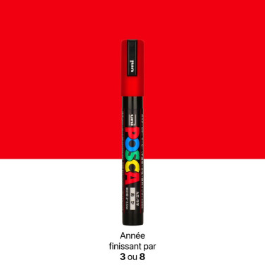 Stylo marqueur Posca de couleur rouge pour marquage de reine