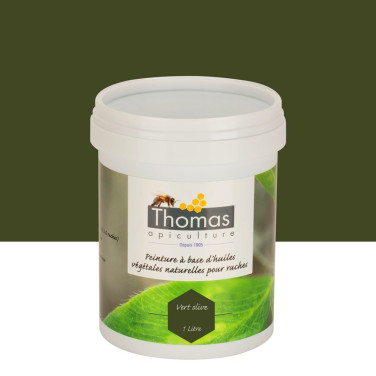Peinture de protection aux huiles végétales Thomas® 1 L - Vert olive