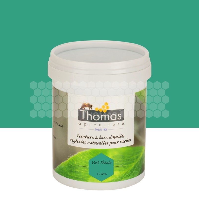 Peinture de protection aux huiles végétales Thomas® 1 L - Vert phtalo
