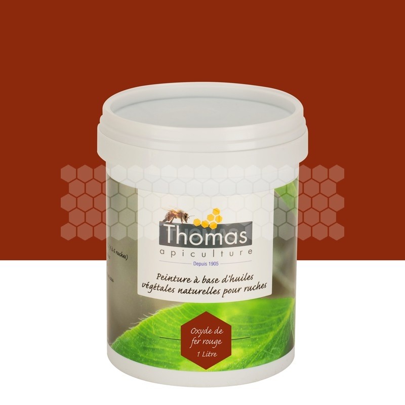 Peinture de protection aux huiles végétales Thomas® - Oxyde fer rouge