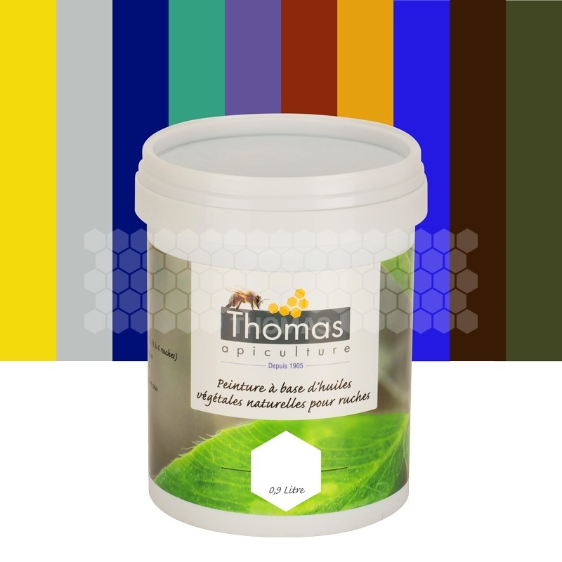 Peinture de protection aux huiles végétales Thomas® 0,9 L - Blanche