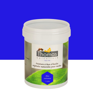 Peinture de protection aux huiles végétales Thomas® 1 L Bleu outremer