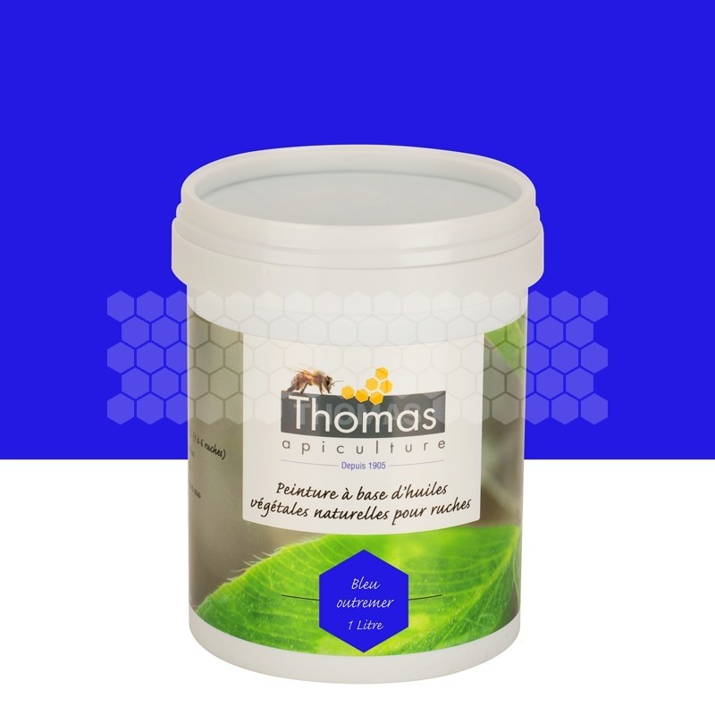 Peinture de protection aux huiles végétales Thomas® 1 L Bleu outremer