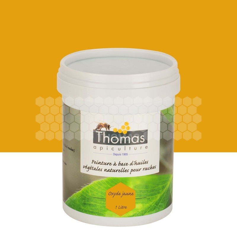 Peinture de protection aux huiles végétales Thomas® 1 L - Oxyde jaune