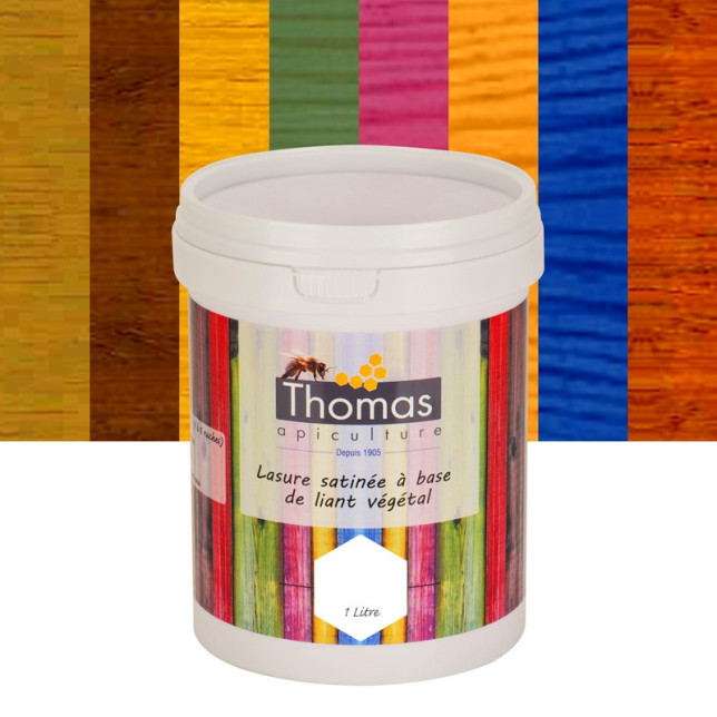 Lasure de protection satinée végétale Thomas® 1 L - Chêne clair