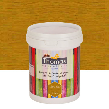 Lasure de protection satinée végétale Thomas® 1 L - Chêne clair