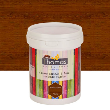 Lasure de protection satinée végétale Thomas® 1 L - Palissandre