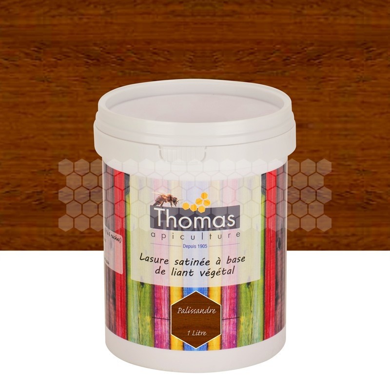 Lasure de protection satinée végétale Thomas® 1 L - Palissandre