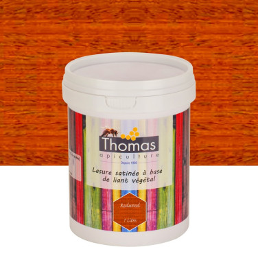 Lasure de protection satinée végétale Thomas® 1 L - Redwood