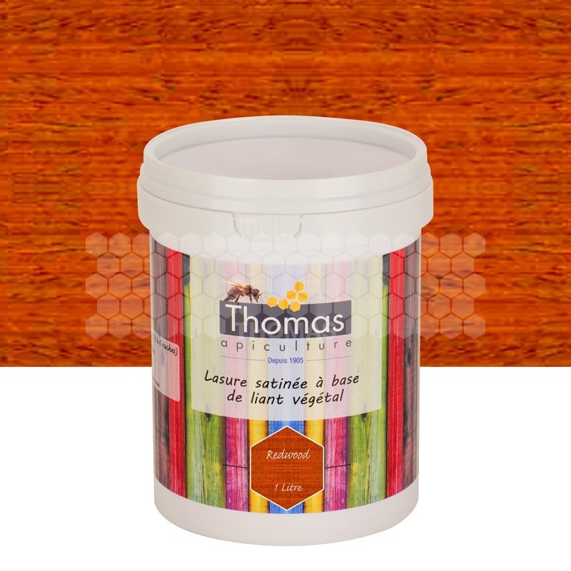 Lasure de protection satinée végétale Thomas® 1 L - Redwood