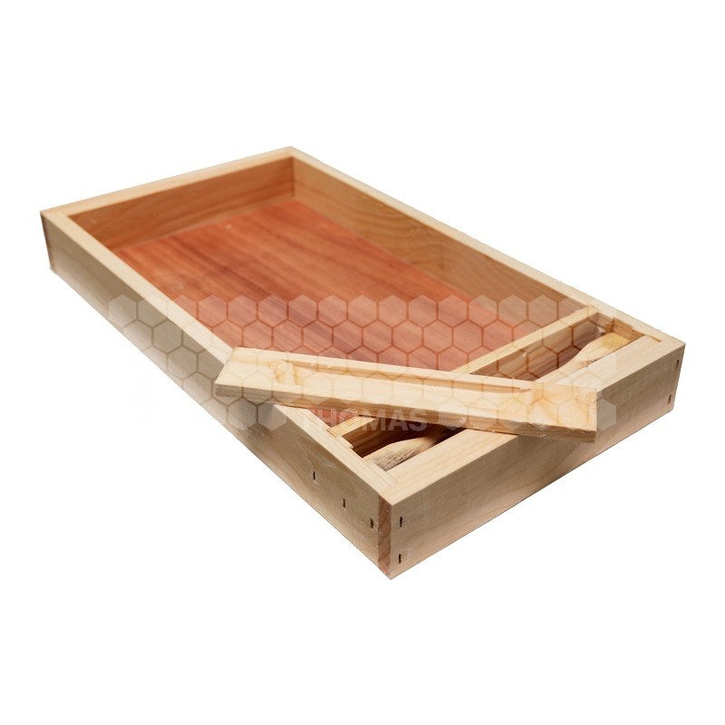 Nourrisseur couvre-cadres bois paraffiné 5 L Langstroth 6 cadres