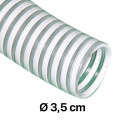 Tuyau spiral plastique alimentaire renforcé par du nylon -  Ø 3,5 cm