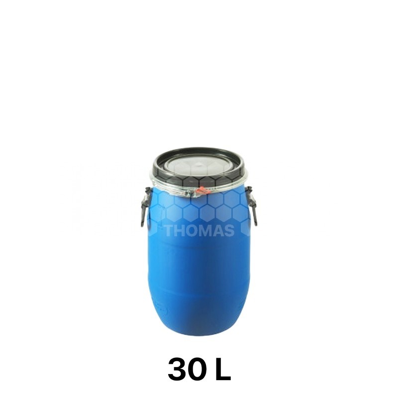 Fût à miel plastique bleu - 30 L - 40 kg