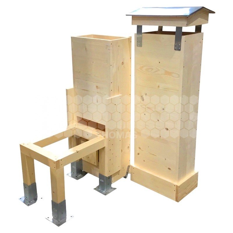 Support cheminée Sécuri-Bee Pribois pour ruche 10 cadres (sans ruche)